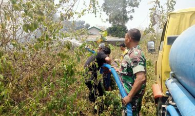 Lahan Kosong Terbakar di Cirebon, Api Berhasil Dipadamkan