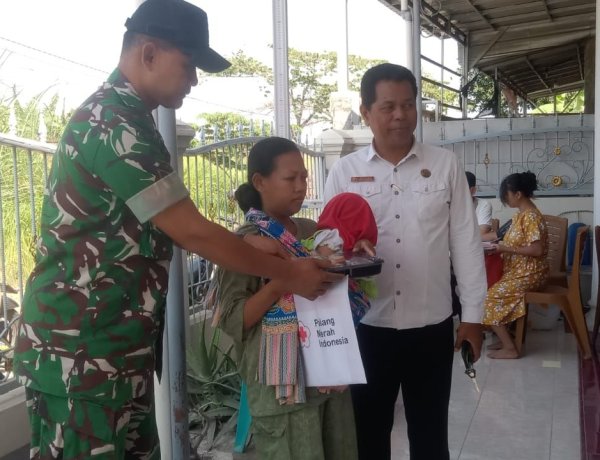Babinsa Jatirenggang Monitoring Posyandu, Pastikan Penimbangan Balita dan Pemberian PMT Berjalan Lancar